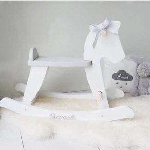 personalised wooden rocking horse