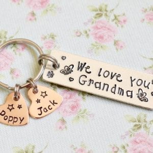 We Love You Grandma Keyring