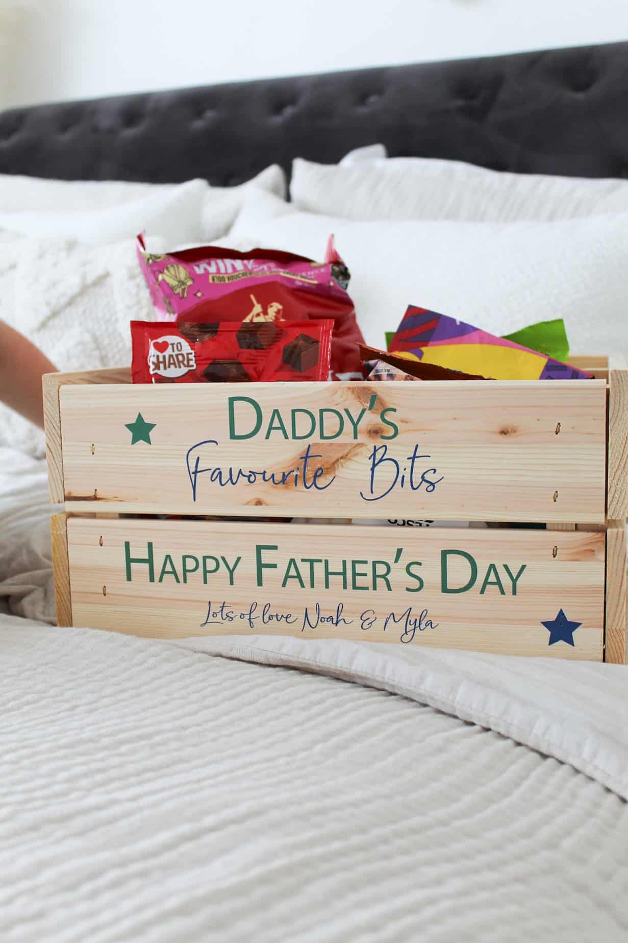 Personalised Wooden Crate With Optional Bottle Opener