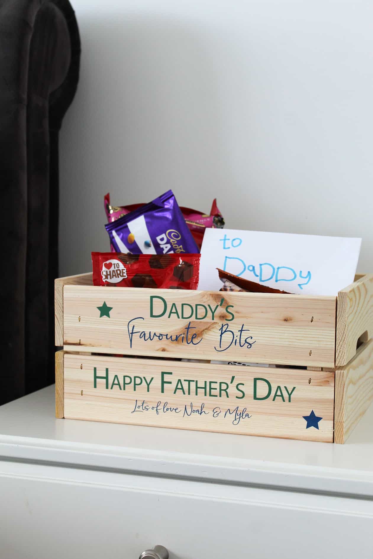 Personalised Wooden Crate With Optional Bottle Opener