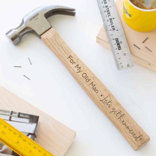 Personalised Engraved Scripted Hammer