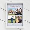 Personalised Couples Multiple Photo Glass Printed Frame