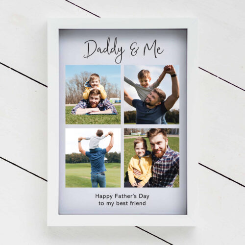 Personalised Couples Multiple Photo Glass Printed Frame