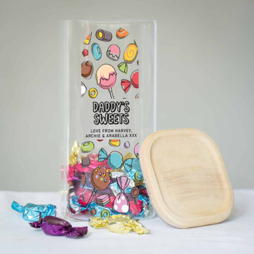 Personalised Glass Sweetie Jar