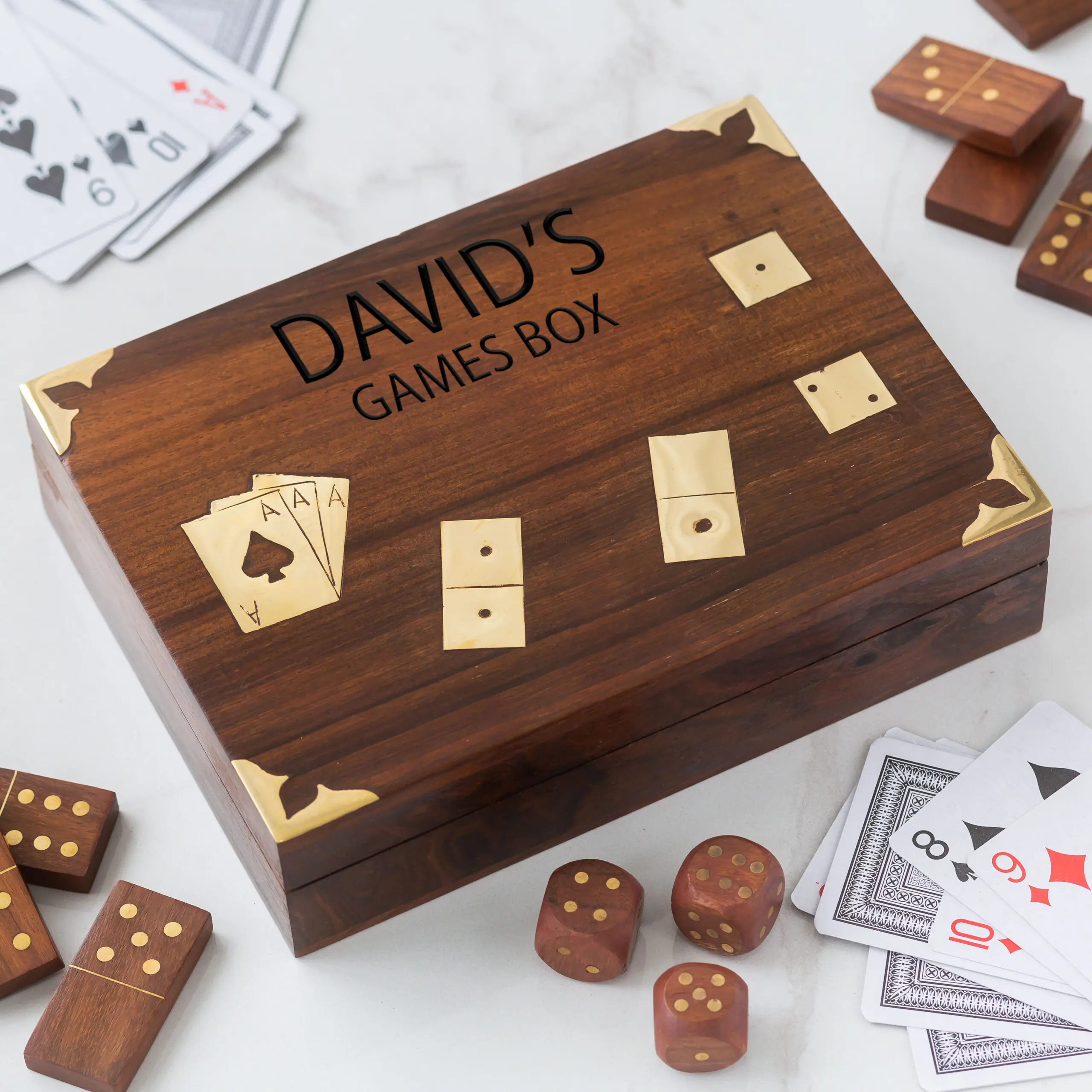 Personalised Luxury Wooden Domino