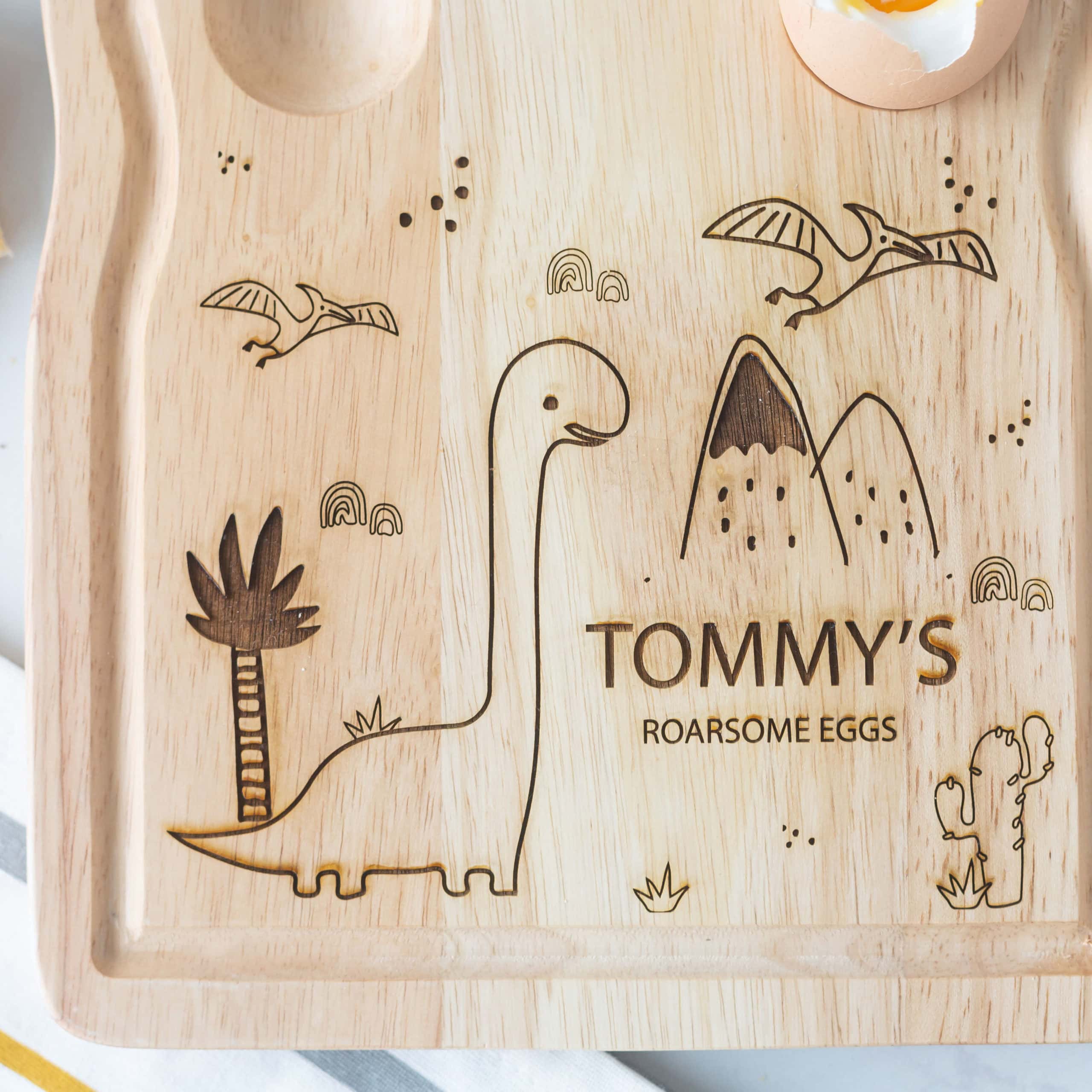 Personalised Diplousorous Dinosaur Breakfast Board