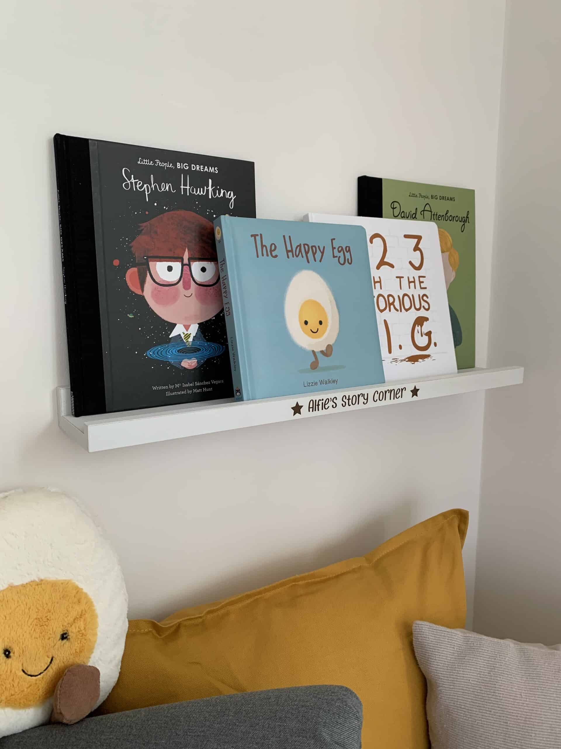 Personalised Wooden Book Shelf