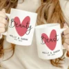 Personalised Beauty & Beast Matching Couples Mugs