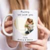 Personalised Mother's Day Love Heart Photo Mug