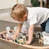 Personalised Wooden Farm with Animals Train Set