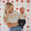 Personalised Mummy Bear and Baby Bear T-Shirt Set