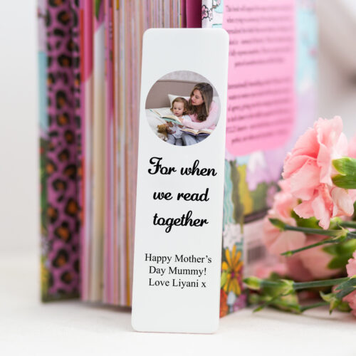 Personalised When We Read Together Photo Bookmark