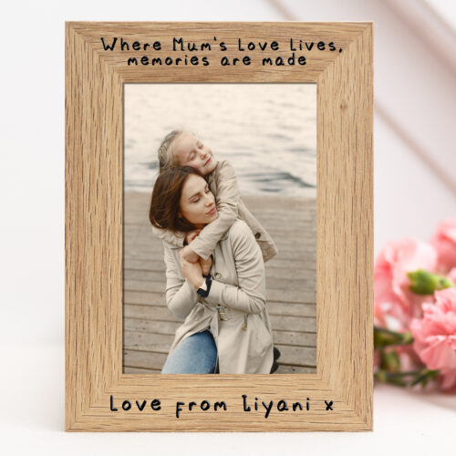 Personalised Memories Are Made Wooden Photo Frame